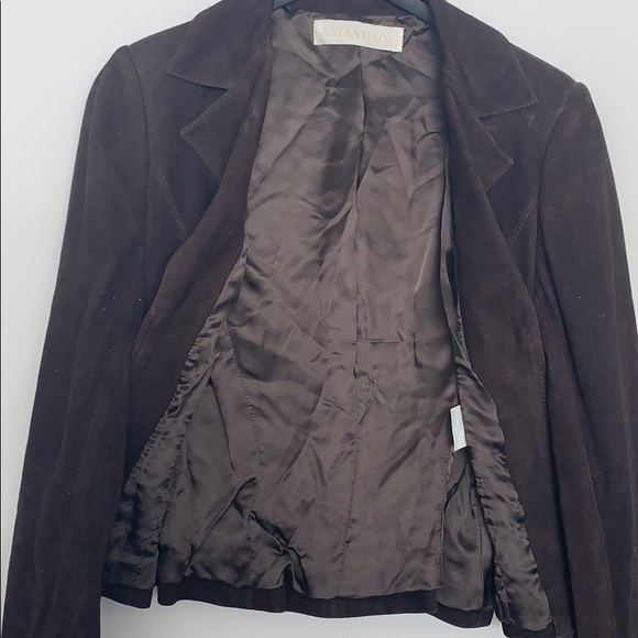 Authentic Valentino Suede Brown Blazer - Picture 8 of 10